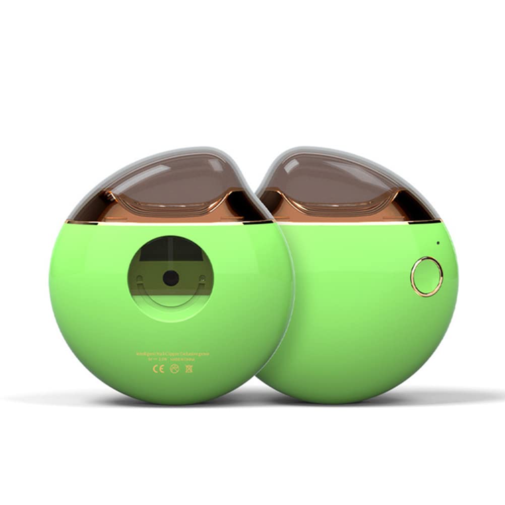 Electric Nail Clippers Automatic Nail Scissors Baby Nail Care Set Electric Nail Trimmer (green)