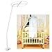 Qudinip Bed Net Stand Holder Set, Adjustable Clip On Crib Canopy Rack Baby Crib Accessories Nursery Bedding Must Haves with Premium ABS Material for Comfortable Baby Sleeping