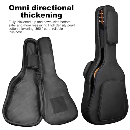 Housse de Guitare Acoustique de 41 Pouces, Sac à Dos Rembourré de Guitare 24MM, Etanche Guitare Etui de Transport, Guitar Gig Bag Case avec Poches Externes, Indéchirable 600D Oxford Tissu, Noir - Les Beatles, Paul McCartney, John Lennon, RIngo Starr, George Harrison Housse de Guitare Acoustique de 41 Pouces, Sac à Dos Rembourré de Guitare 24MM, Etanche Guitare Etui de Transport, Guitar Gig Bag Case avec Poches Externes, Indéchirable 600D Oxford Tissu, Noir – Image 5