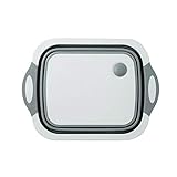 Forma: Rectángulo QIYIFANGZHI Cutting Board Bloques De Cortar Plegable Plegable De Silicona Tabla De Cortar De Cocina Tablas De Cortar Camping De Cortar Soporte Organizador De La Cocina Safe