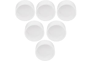 6 Pack 2" PVC Pipe End Cap Fitting