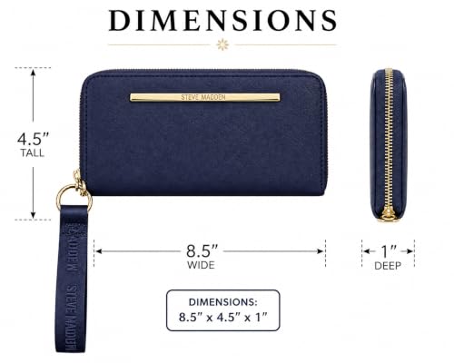 Image of Steve Madden Bzip-Web Zip Around Wristlet