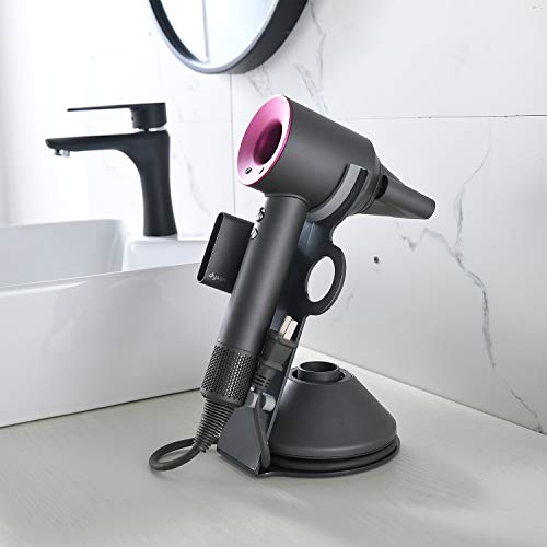 Hair Dryer Stand Holder for Dyson, Bathroom Hair Dryer Organizer Stand for Dyson Supersonic Hair Dryer and Accessories, for All Dyson Supersonic Models