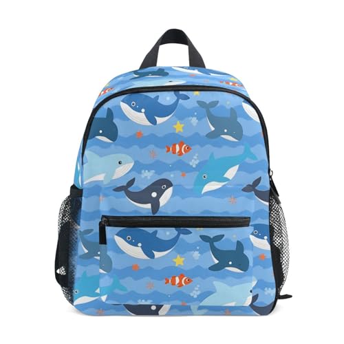 Sac à dos pour enfants motif dauphin poisson école maternelle fille garçon