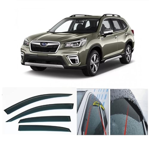 4 déflecteurs d'air pour Subaru Forester 2018-2023 | Déflecteur de vitre
