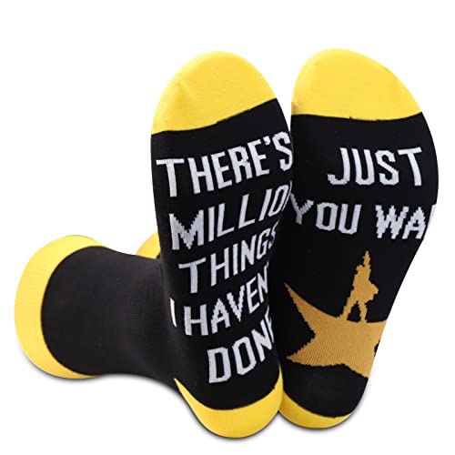BDPWSS - BDPWSS Musical Socks Musical Merchandise Broadway Musical Fan Gift Theatre Lover Gift (million things socks CA)