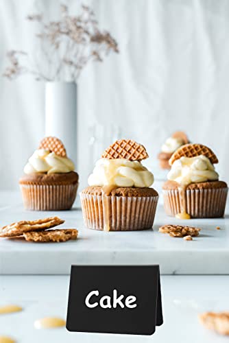 20PCS Mini Chalkboard Signs for Food, Reusable and Reserved Table Signs, Food Labels for Party Buffet, Easy to Write and Wipe Out, Catering Supplies Buffet Display, Place Cards - Image 6