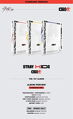 JYP Ent Stray Kids - GO? Standard (Vol.1) Album+Folded Poster+Extra Photocards Set (C ver.) F