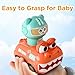 iPlay, iLearn Press to Go Animal Car Toys for Toddlers 1-3, Baby Push Go Friction Racing Cars Toy, 3pcs Infant Play Vehicle Set for 12 18 24 Month, 1st Birthday Gifts for 1 2 3 Year Old Boy Girl Child