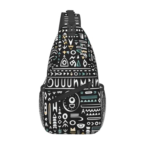 Bolso tipo sling para mujer y hombre negro