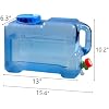 Contenedor de Agua Portátil UXPEYIC de 3.17 Galones con Grifo, Antigoteo para Camping miniatura 4