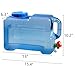 UXPEYIC 3.17 Gallon Water Container with Spigot, Portable Water Jug, No Leakage Camping Bucket with Tap, BPA Free Emergency Water Storage Tank for Camping, Vehicle, Car, Outdoor Hiking, Picnic