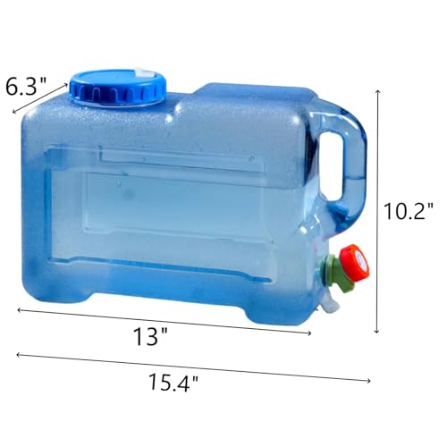 3.17 Gallon Water Container with Spigot, Portable Water Jug, No Leakage Camping Bucket with Tap, BPA Free Emergency Water Storage Tank for Camping, Vehicle, Car, Outdoor Hiking, Picnic - Image 4