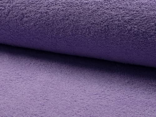 Cotton Terry Towelling Fabric Lilac - per Yard