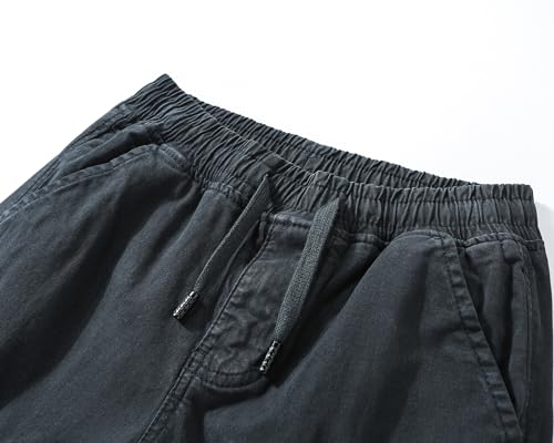 Fashion Classics Kids Cargo Pants with Pockets Boys Jogging Trousers Army Green3