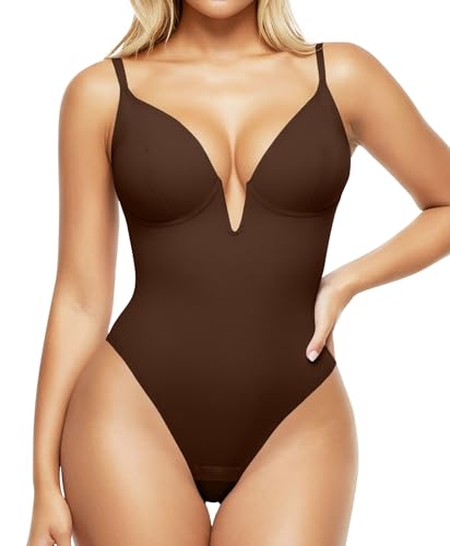 Image of Popilush The Shapewear Bodysuits for Women - Tummy Control Shapewear with Underwire Strong Support for Large Bust