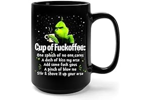 Grinch Coffee Mugs: Spread the Christmas Spirit with 'Cup Of Fuckoffee'!