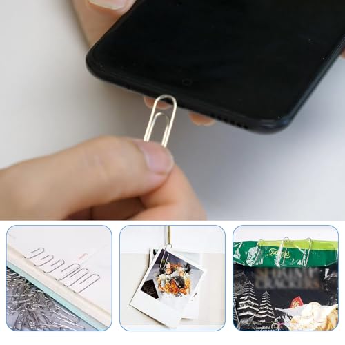 Lot de 340 trombones assortis et pinces double clip dans leur boîte de rangement à compartiments