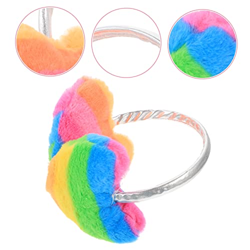Orejeras de corazón para niños Amosfun de invierno cómodas y suaves 3