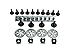 Produktbild TarosTrade 29-0597-N-83630 Motorabdeckung-Befestigungsset