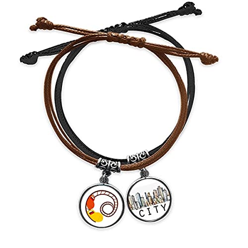 Bracelet montagnes russes Sidi en cuir et corde tressée, le cadeau idéal pour homme