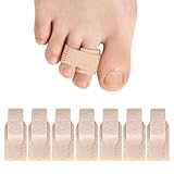 Bukihome Corrector de dedos en martillo – 7 unidades de gel para dedos – Envoltura de dedos rotos – Realign doblado, férulas correctoras de dedos para