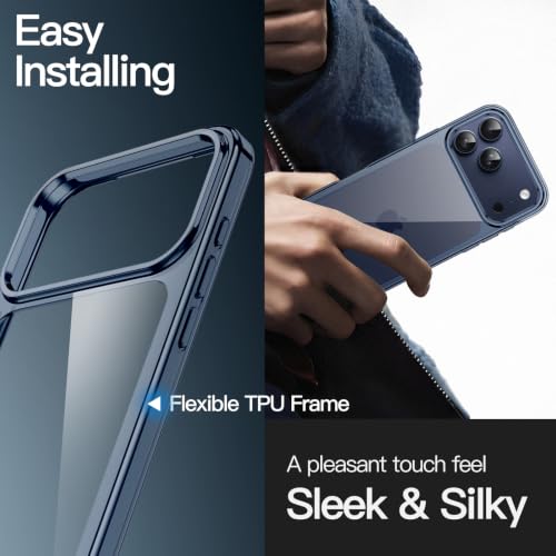 Image of JETech Case for iPhone 17 Pro Max, Anti-Yellowing, Deep Blue