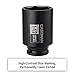 CASOMAN 6-Point 1/2-Inch Drive Deep Impact Socket- 1-1/2