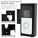 US Video Doorbell Mount Theft Camera Doorbell Mount No Drilling Doorbell Mounting Bracket Not Block Doorbell Motion Sensor Multipurpose Doorbell Door Holder for Houses Apartments(black)