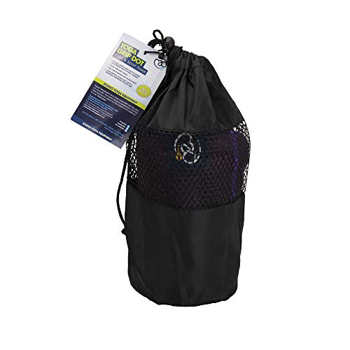 Yoga-Mad Grip Dot Yoga Towel, 183cm x 60cm, Non Slip Yoga Towel, Silicone Dots, Ideal for Hot Yoga & Pilates, Washable Grip Towel, Free Carry Bag - Image 5