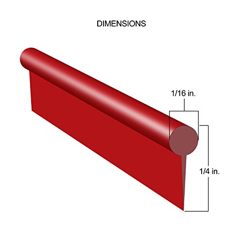 Ej's Super Car Car Interior Moulding Trim Strips, 16.4Ft Color Film Car Interior Exterior Decoration Moulding Trim Rubber Seal Protector Fit For Most Car (Red) #TOP1