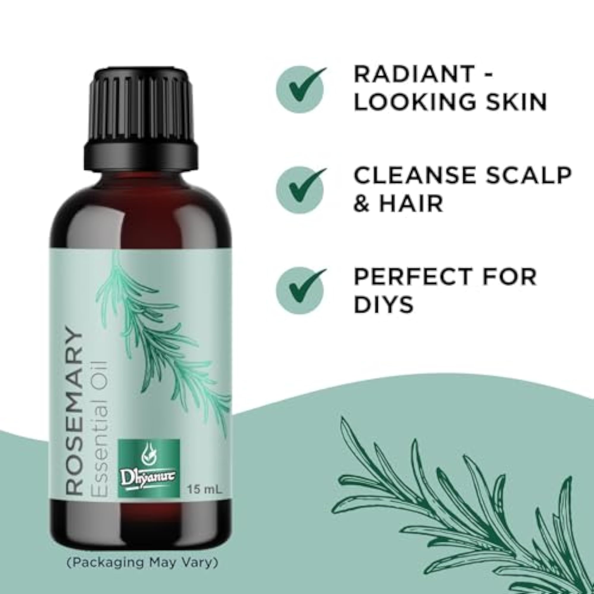 100% Pure Rosemary Oil for Hair Growth, Essential Oil