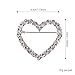 Just Follow Love Heart Pearl Hollow Out Brooch for Women Girls Fashion Elegant Crystal Rhinestone Love Heart Brooches Pin Wedding Party Clothes Accessories Valentines Birthday Jewelry Gifts, Metal, no