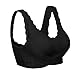 iClosam Sujetador Deportivo Encaje Mujer（1/2/3pack） Bra Push Up con Almohadillas Extraíbles para Yoga/Fitness/Ejercicio/USA de Diaria