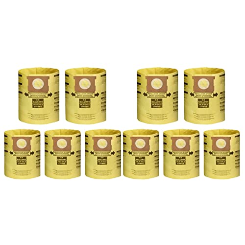 Sac aspirateur sec et humide 90661 pour cuve 5 à 8 gallons, filtration poussière fine, x10