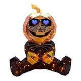 Kurt Adler Citrouille magique illuminée avec yeux LCD
