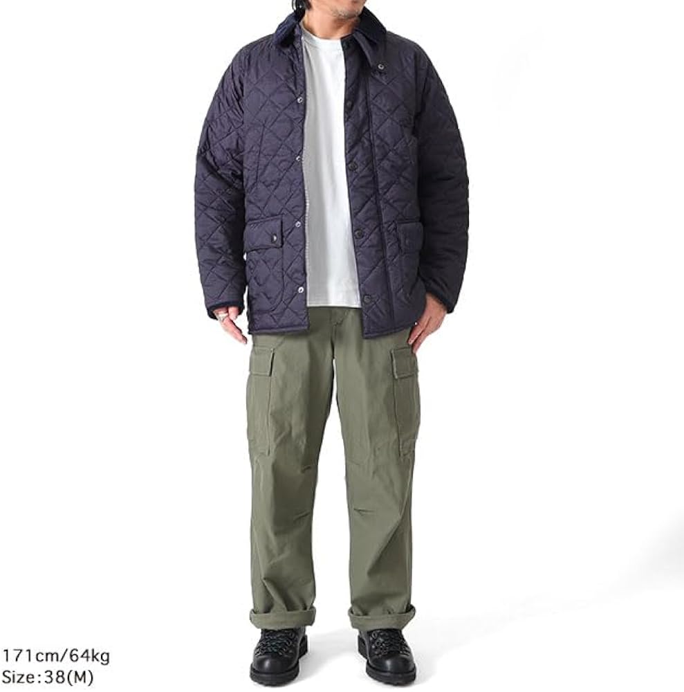 バブアー×マウンテニアリング オイルドジャケット 中綿 裏地