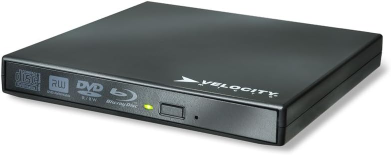 Velocity Micro Blu-Ray Disc External Optical Drive, Black VMbluDrive