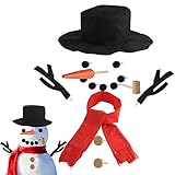 Haz un muñeco de nieve: cuando neve en invierno, puedes hacer un muñeco de nieve al aire libre con tu familia y amigos y vestir al muñeco de nieve con el kit de muñeco de nieve. Disfruta de la alegría de hacer un muñeco de nieve con tu familia.