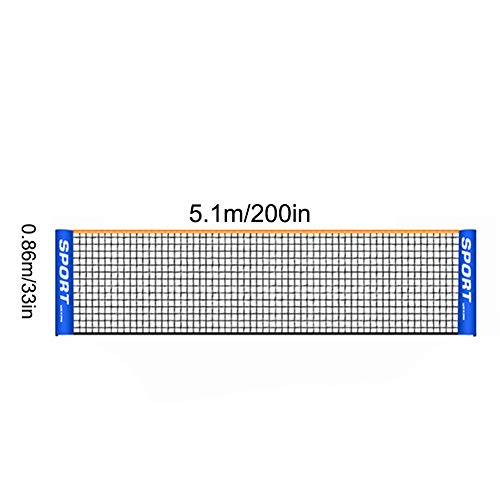 Zhongkaihua Draagbaar Tennisnet Verstelbaar Opvouwbaar Badminton Net Tennis Training Net Voetbal Sport Net Kids… - Image 8