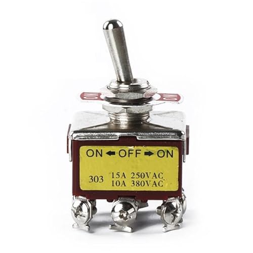 Interruptor basculante E-TEN303 de 3 posiciones para control industrial de maquinaria trifásica