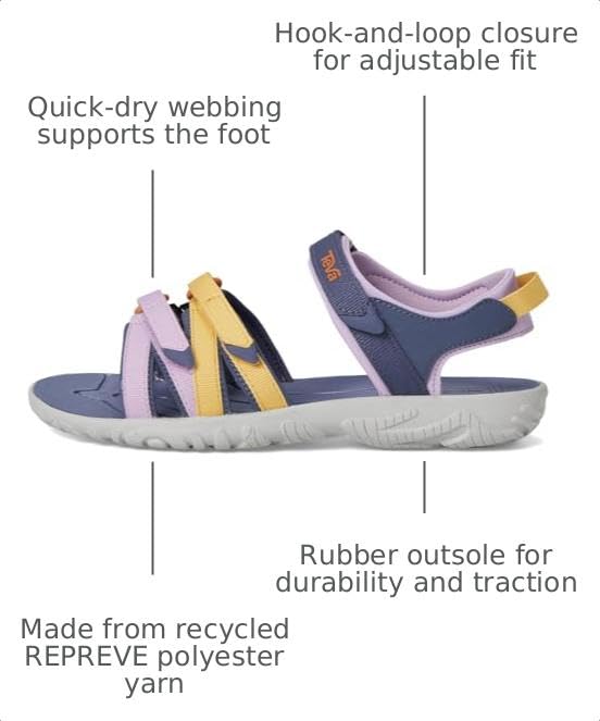 Teva Kids' Tirra, Lupine Multi, 11 US - image 3