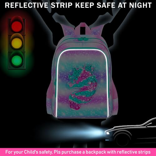 Image of CCJPX 3PCS Unicorn Backpack for Girls, 16 inchKids Water Resistant Elementary Preschool Kindergarten School Bookbag with Lunch Box - Pink