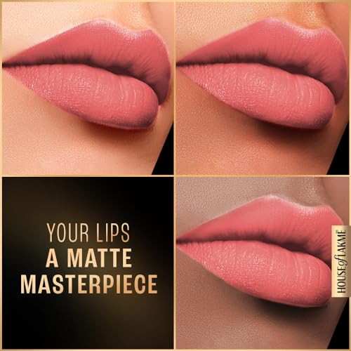 Image of LAKME LAKM Lakme Forever Matte Liquid Lip Colour, Long-Lasting Lipstick, Lightweight & Transferproof, Smudgeproof - Pink Vintage 5.6ml | 6Ml (Pack of 2)