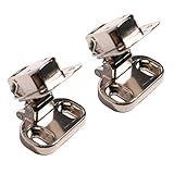 2PCS Hinge Compatible with Candy Hoover Integrated Washing Machine Cupboard Door 92784297 - Metal