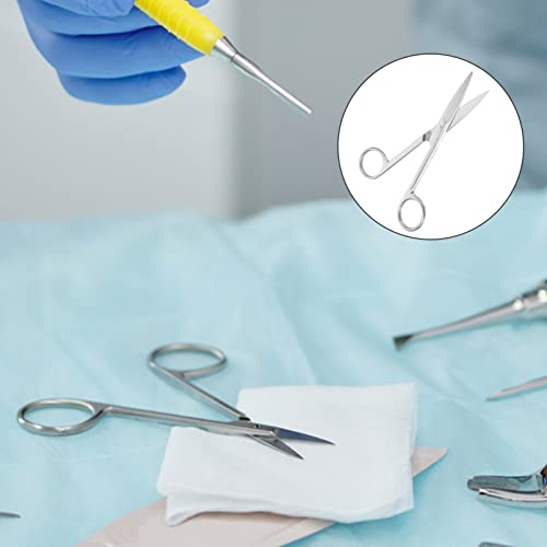 Ueetek 14 Cm Stainless Steel Scissors Medical Surgical Operating Dissecting Straight Scissors #TOP4