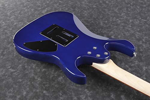 Ibanez GRX 6 cordas para guitarra elétrica de corpo sólido, esquerda, azul transparente, completo (G
