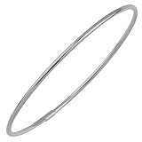 Kooljewelry Womens High Polish Slip-on - 14k Gold 2 mm Bangle Bracelet