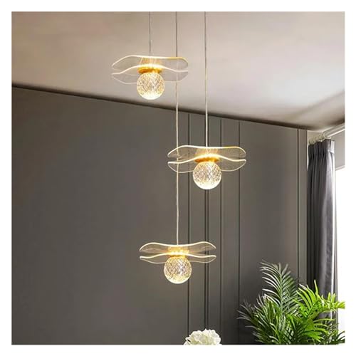 Plafonnier suspendu en acrylique d'art au design contemporain