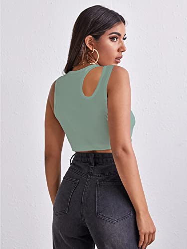 Image of Shasmi Women's Striped Slim Fit Crop, Ribbed, Stylish Tank Top, Soft and Comfy Fabric has Some Stretch